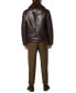 ფოტო #2 პროდუქტის Men's Cadman Faux Leather Fleece-Lined Aviator Jacket