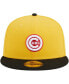 Фото #3 товара Men's Yellow, Black Chicago Cubs Grilled 59FIFTY Fitted Hat