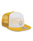 Фото #2 товара Men's White, Gold Pittsburgh Steelers Banger 9FIFTY Trucker Snapback Hat