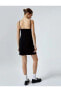 Фото #7 товара Платье женское с мини-подолом Halter Yaka Mini Kalem - 4SAL80002IW черное