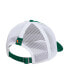Men's Green Miami Hurricanes Mascot Block Letter Slouch Trucker Adjustable Hat