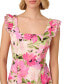 ფოტო #3 პროდუქტის Women's Floral-Print High-Low Midi Dress