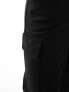 Vero Moda jersey cargo joggers in black