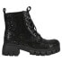Corkys Mood Rhinestone Lace Up Combat Womens Size 6 M Casual Boots 80-0147-991