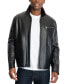 ფოტო #1 პროდუქტის Men's James Dean Leather Jacket, Created for Macy's