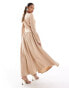 Daska scuba jersey maxi dress in taupe