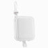 Фото #7 товара Powerbank z podstawką kabel USB-C i Iphone Lightning Cutie Series 10000mAh 22.5W biały