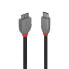 Фото #1 товара Lindy 2m USB 3.2 Type C to Micro-B Cable - Anthra Line - 2 m - USB C - Micro-USB B - USB 3.2 Gen 1 (3.1 Gen 1) - 500 Mbit/s - Black