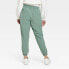 Фото #3 товара Women's Lined Winter Woven Joggers - All in Motion Green M