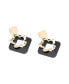 ფოტო #1 პროდუქტის Women's Contrast Drop Earrings