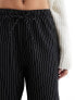 Фото #9 товара Stradivarius tailored pull on trouser in black pinstripe