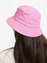 ASOS DESIGN washed canvas bucket hat in pink