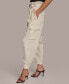 ფოტო #3 პროდუქტის Women's Tie-Waist Cargo Pants