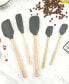 5-Pc. Flex-Core Wood-Handle Kitchen Spatula Set