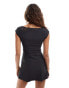 Фото #3 товара Weekday Aniara structured mini dress in dark grey melange