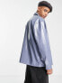 Фото #2 товара COLLUSION Unisex pu shacket in blue