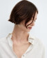 Фото #5 товара Women's Short Sleeve Linen-Blend Shirt
