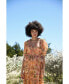 Фото #3 товара Платье Jessie Zhao New York золотой садовый металлический midi