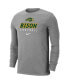 ფოტო #3 პროდუქტის Men's Heather Gray NDSU Bison Long Sleeve T-shirt