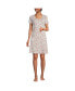 Фото #3 товара Women's Cotton Short Sleeve Knee Length Nightgown
