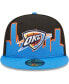 Фото #4 товара Men's Blue, Black Oklahoma City Thunder 2022 Tip-Off 59FIFTY Fitted Hat
