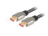 Фото #1 товара Lanberg CA-HDMI-30CU-0010-BK - 1 m - HDMI Type A (Standard) - HDMI Type A (Standard) - 48 Gbit/s - Black - Silver
