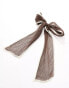 Фото #4 товара DesignB London organza plisse hair bow in brown