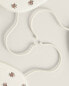 Фото #7 товара Pack of floral baby hangers (pack of 3)