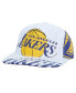 Фото #1 товара Men's White Los Angeles Lakers Hardwood Classics In Your Face Deadstock Snapback Hat