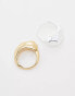 Фото #3 товара Topshop Rooni pack of 2 thick molten rings in multi plated