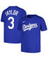 ფოტო #1 პროდუქტის Big Boys Chris Taylor Royal Los Angeles Dodgers Player Name and Number T-shirt