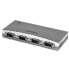 Фото #1 товара StarTech.com 4 Port USB to RS232 Serial DB9 Adapter Hub - USB - Serial - Silver - Plastic - CE - FCC - RoHS - 1 W