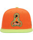 Men's Orange San Jose Earthquakes Throwback Logo Snapback Hat Оранжевый - фото #3