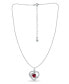 Фото #2 товара Giani Bernini created Ruby and Cubic Zirconia Heart Pendant