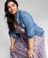 Trendy Plus Size Embroidered Gown, Created for Macy's