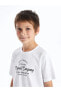 Фото #1 товара LCW Kids Bisiklet Yaka Baskılı Kısa Kollu Erkek Çocuk Tişört