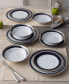 Crestwood Cobalt Platinum Set of 4 Salad Plates, Service For 4