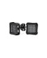 ფოტო #1 პროდუქტის Square Shaped Cubic Zirconia Micro Pave Stud Earrings Women Black Sterling Silver 8MM