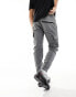 Фото #4 товара Bershka cargo contrast pocket detail in grey