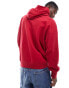 Levi's X Gundam collab front print boxy fit hoodie in red