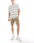 Threadbare chino shorts in stone