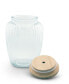 Canister Glass for Kitchen with Rubber Airtight Seal for Food Storage Shell Ocean Knob