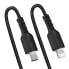 StarTech.com 1m (3ft) USB C to Lightning Cable - MFi Certified - Coiled iPhone Charger Cable - Black - Durable TPE Jacket Aramid Fiber - Heavy Duty Coil Lightning Cable - 1 m - Lightning - USB C - Male - Male - Black