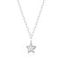 Steel necklace Star with crystals Stellar SSE02