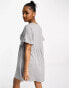 Фото #4 товара New Look jersey smock mini dress in grey