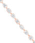 Фото #3 товара Lab Grown Diamond Multi-Cut Tennis Bracelet (9 ct. t.w.) in 14k White, Yellow or Rose Gold