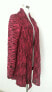 Фото #3 товара NY Collection Women's Space dye Fishtail Cozy Cardigan Jena Red Black S