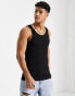 Фото #2 товара River Island muscle fit vest in black