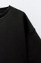 Short sleeve interlock sweatshirt