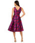 ფოტო #2 პროდუქტის Women's Floral Jacquard High-Low-Hem Dress